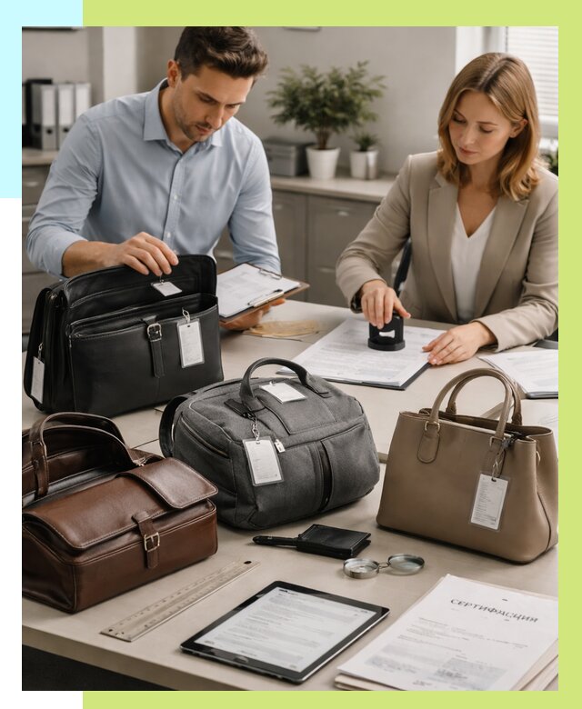 Сертификация сумок в Нурлате от 7820 руб. | Алешин-Нрт