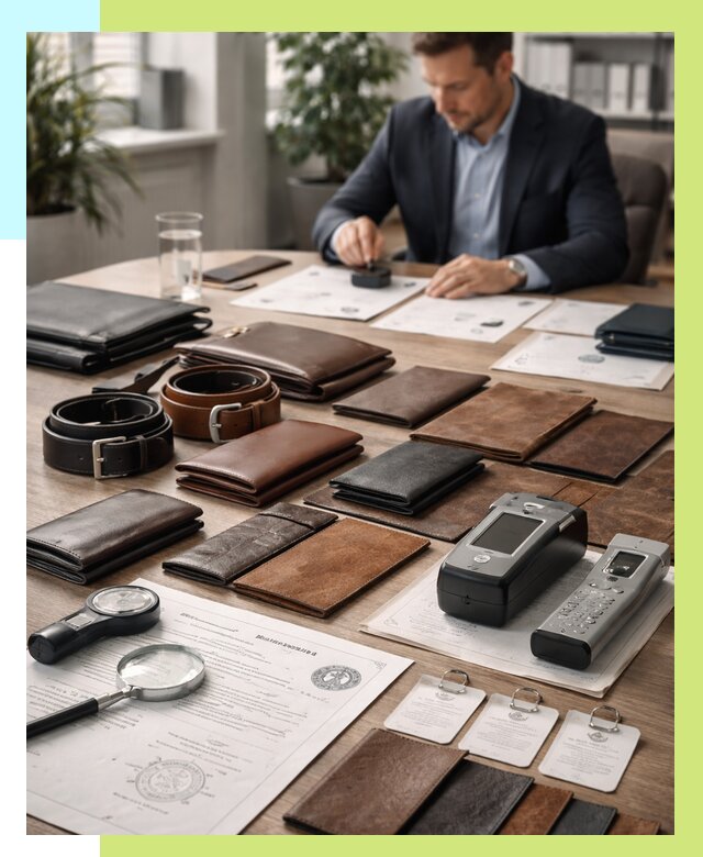 Сертификация кожаных изделий в Нурлате от 12512 р. | Алешин-Нрт