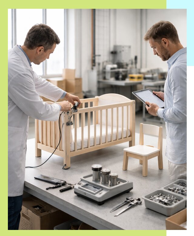 Сертификация детской мебели и проверка безопасности в Нурлате