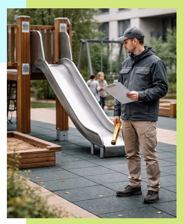 Сертификация детских площадок в Нурлате от 26068 р. | Алешин-Нрт