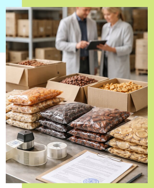 Сертификация сухофруктов в Нурлате от 12512 р. | Алешин-Нрт под ключ