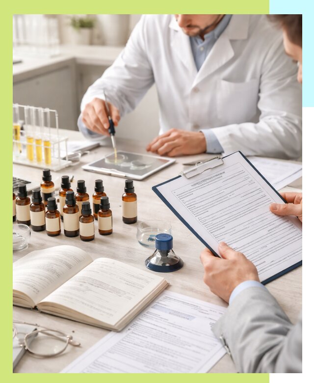 Сертификация эфирных масел и документация качества в Нурлате