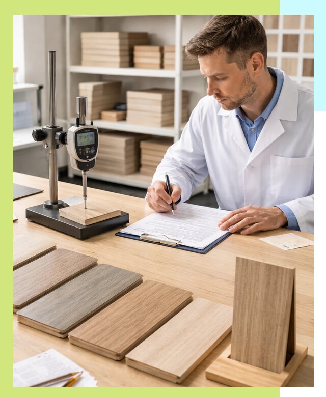 Сертификация ламината с испытаниями и оформлением документов в Нурлате