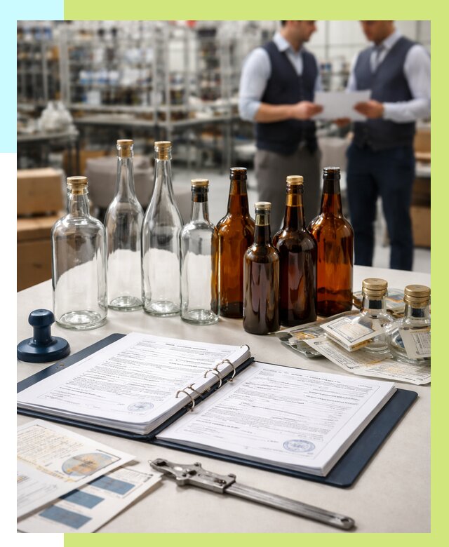Сертификация стеклянных бутылок в Нурлате от 26068 р. | Алешин-Нрт