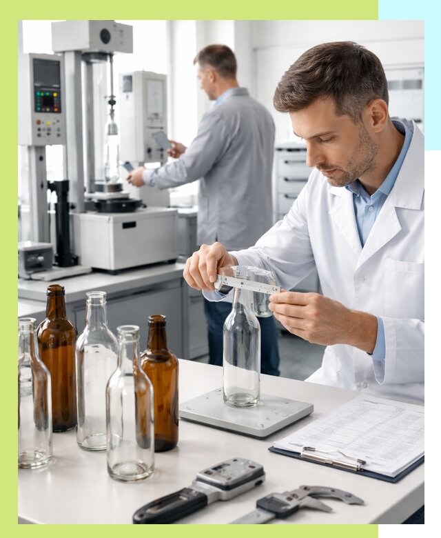 Сертификация стеклянных бутылок и сопутствующей упаковки в Нурлате