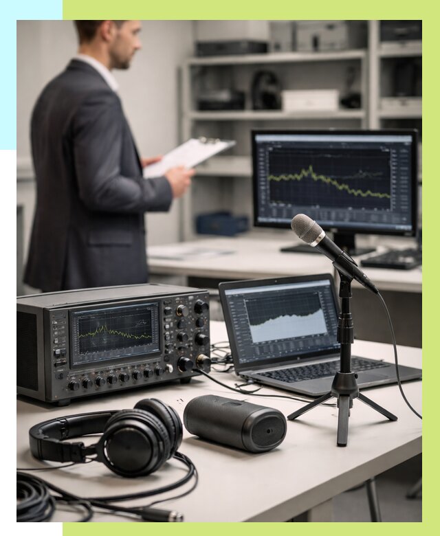 Сертификация аудиотехники в Нурлате от 15641 р., Алешин-Нрт