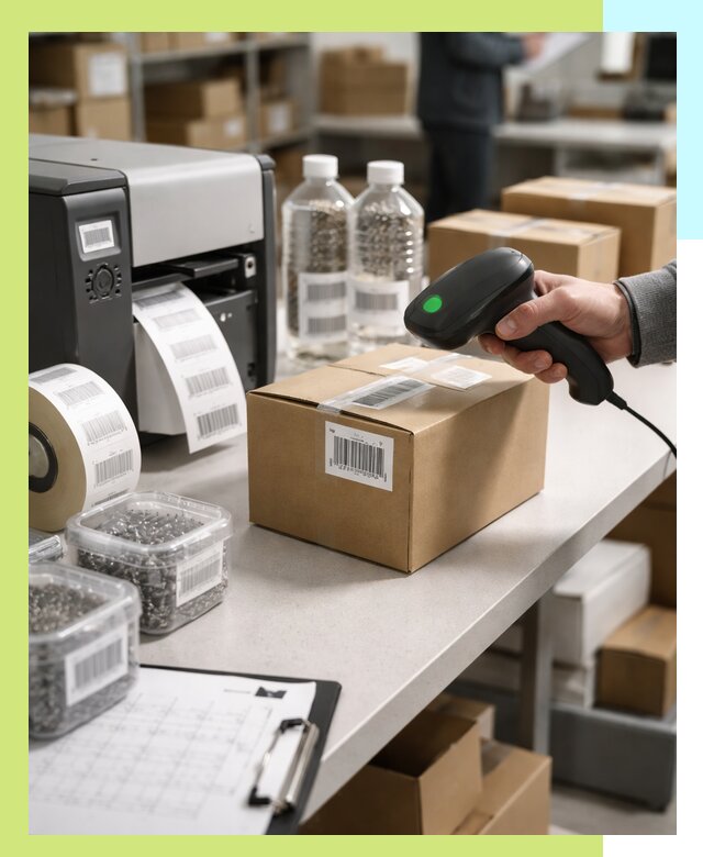 Штрихкодирование продукции и маркировка для продажи в Нурлате