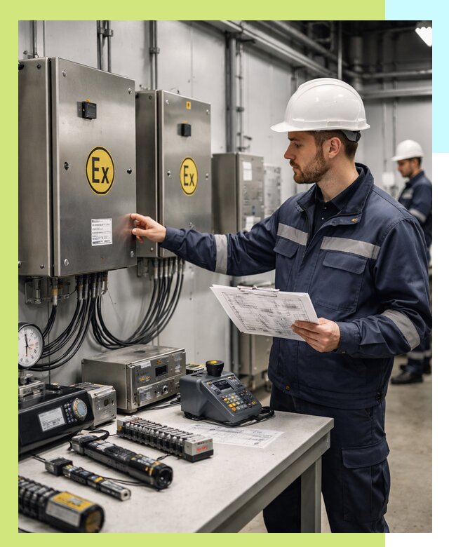 Сертификат взрывозащиты промышленного оборудования в Нурлате