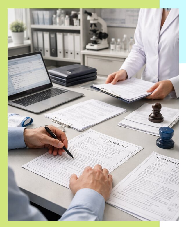 Оформление сертификата GMP в Нурлате для фармпроизводства